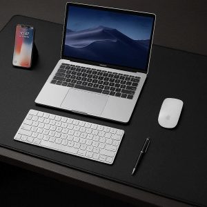 Large Waterproof PU Leather Desk Pad For Professional Office Use And Desktop Surface Protection Black