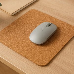 Natural Cork Mouse Pad For Sustainable Office Decor And Eco Friendly Soft Desktop Protection
