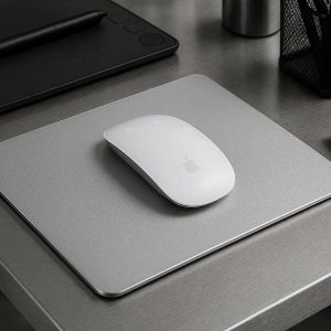 16 Aluminum Metal Mouse Pad For Professional Graphic Design And Industrial Style Desk Organization