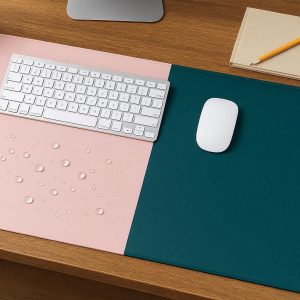 3 Dual Sided Colorful Desk Mat For Versatile Office Decor And Large Waterproof Tabletop Protection