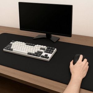 6 Extra Large Gaming Desk Pad For Full Desktop Coverage And Smooth Professional Mouse Movement Control