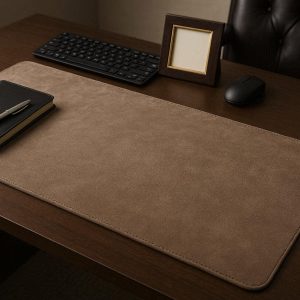 8 Luxury Suede Desk Pad For Sophisticated Executive Office Decor And Soft Touch Desktop Protection